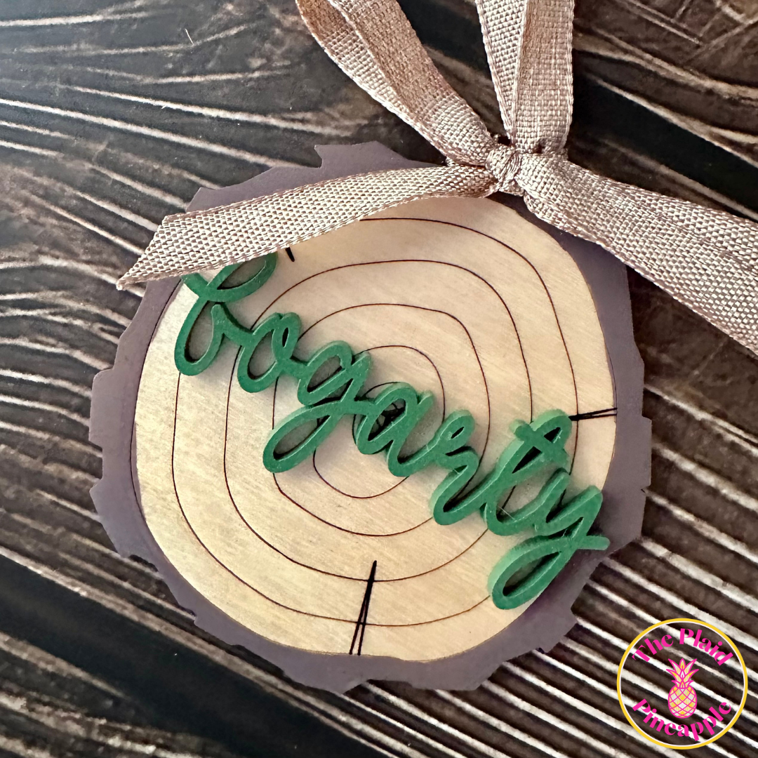 Personalized Wood Slice Ornament