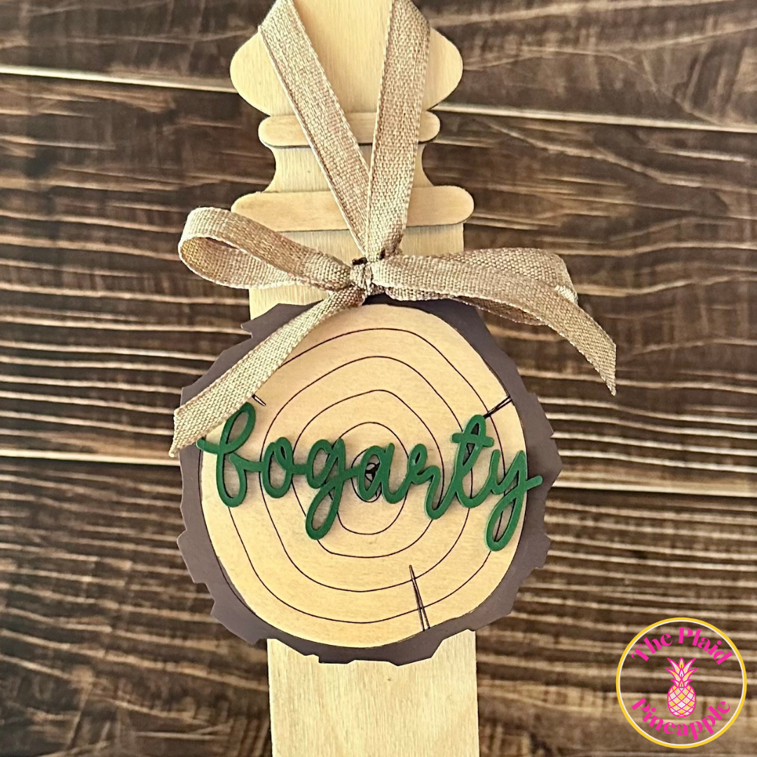 Personalized Wood Slice Ornament