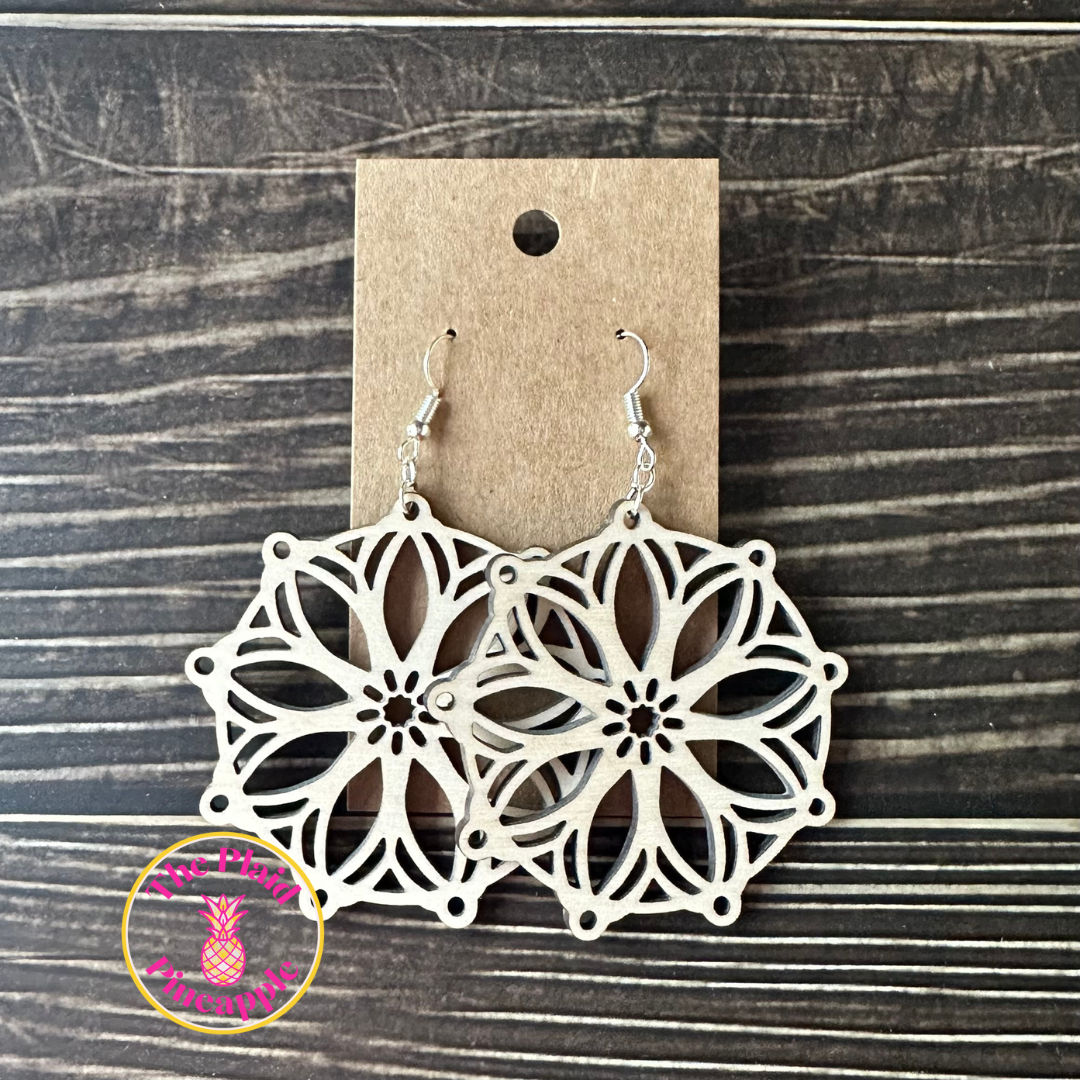 Earrings - Floral Cut Out