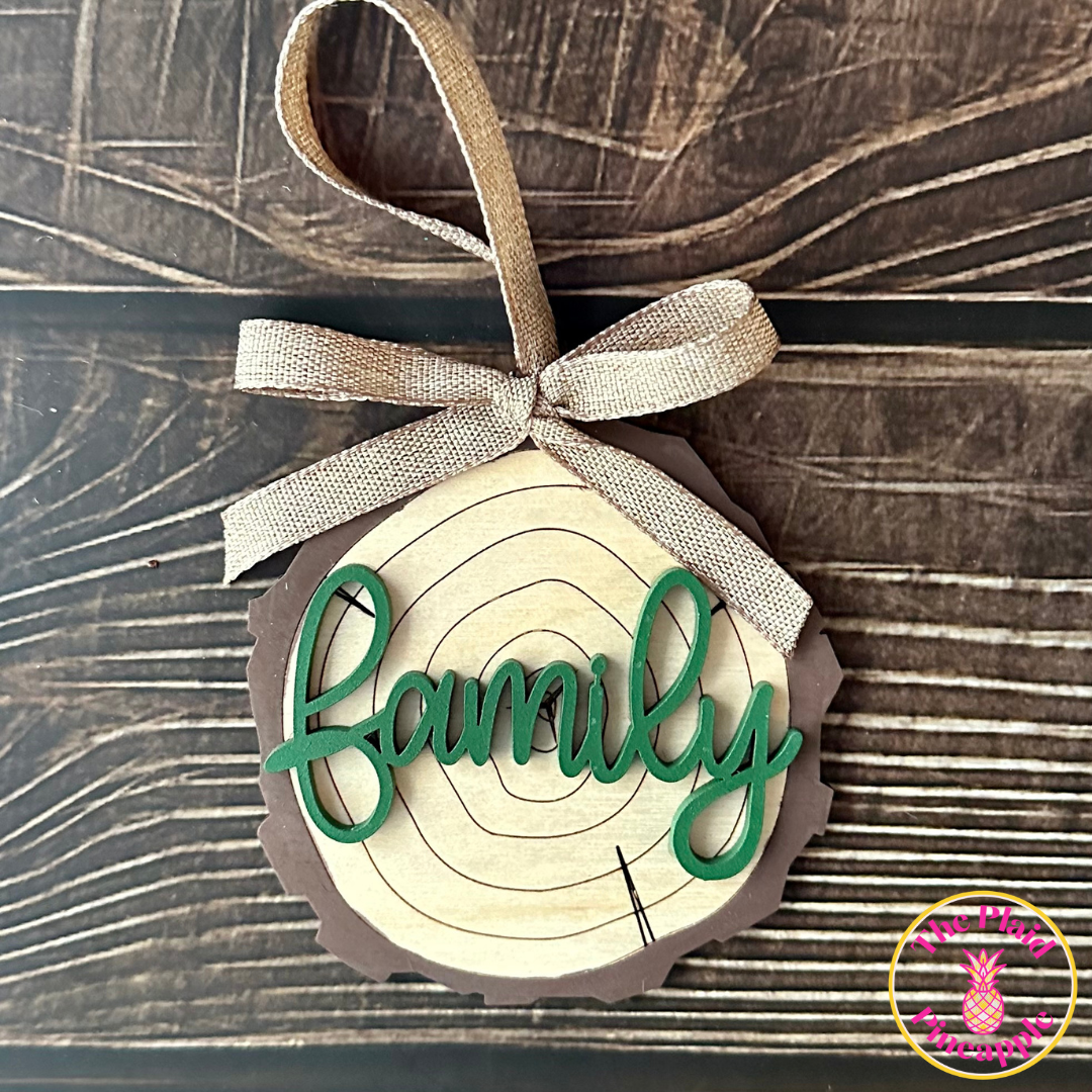 Wood Slice Ornament