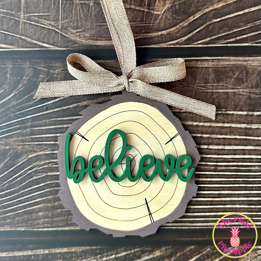 Wood Slice Ornament