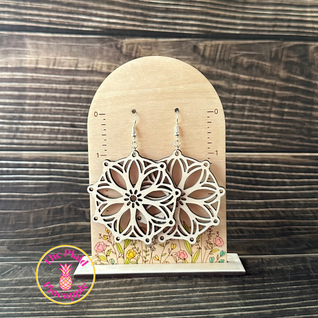 Earrings - Floral Cut Out