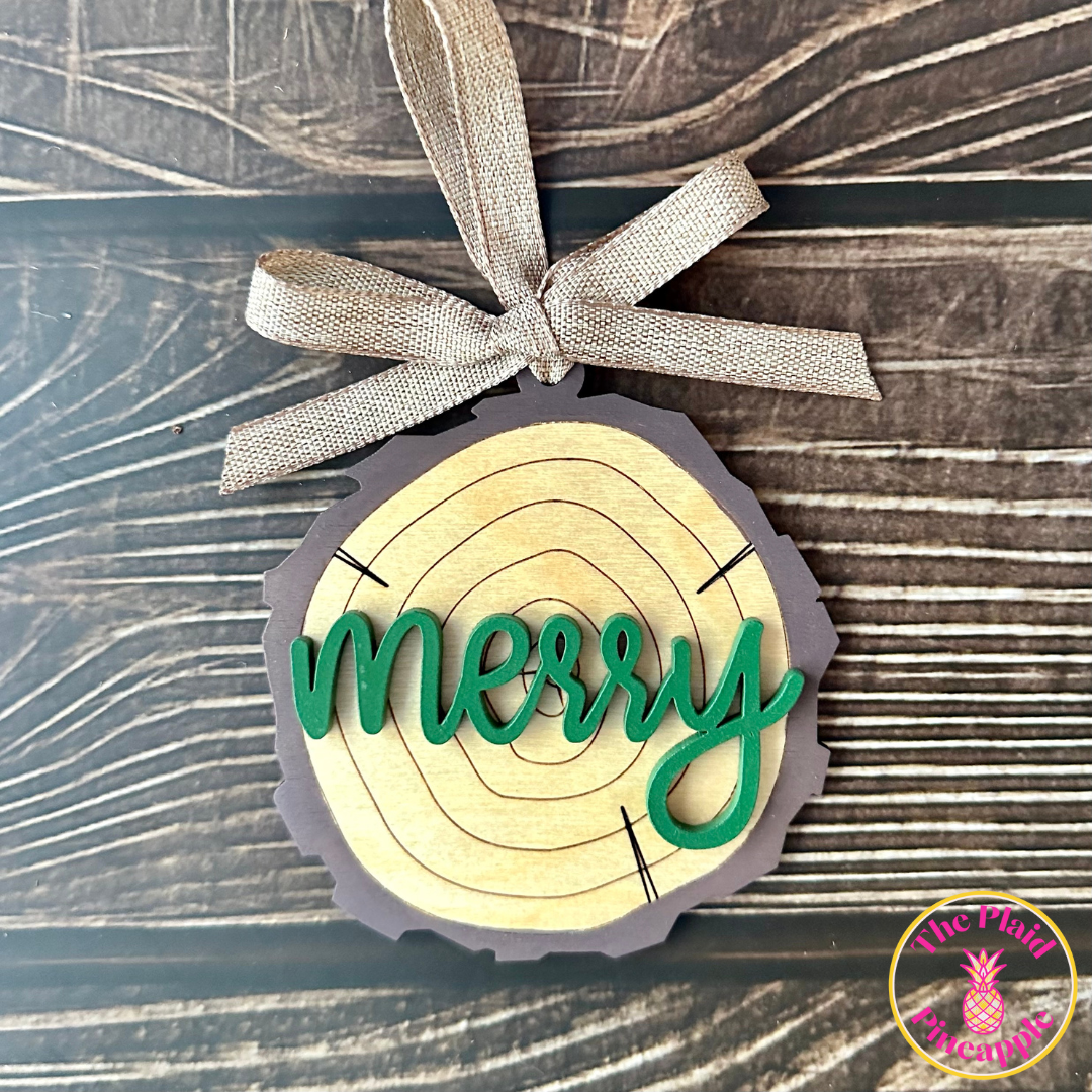 Wood Slice Ornament
