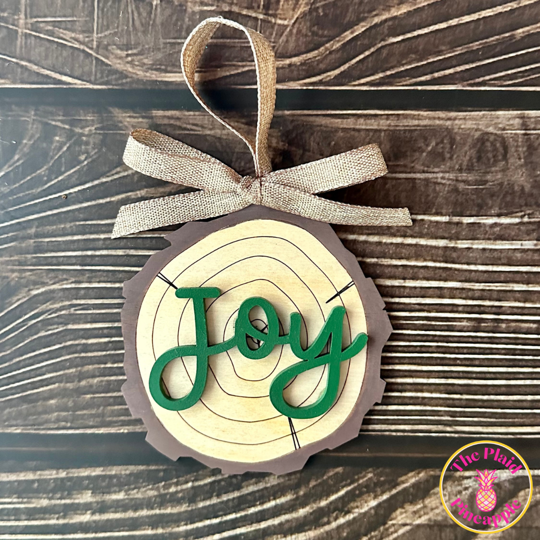 Wood Slice Ornament