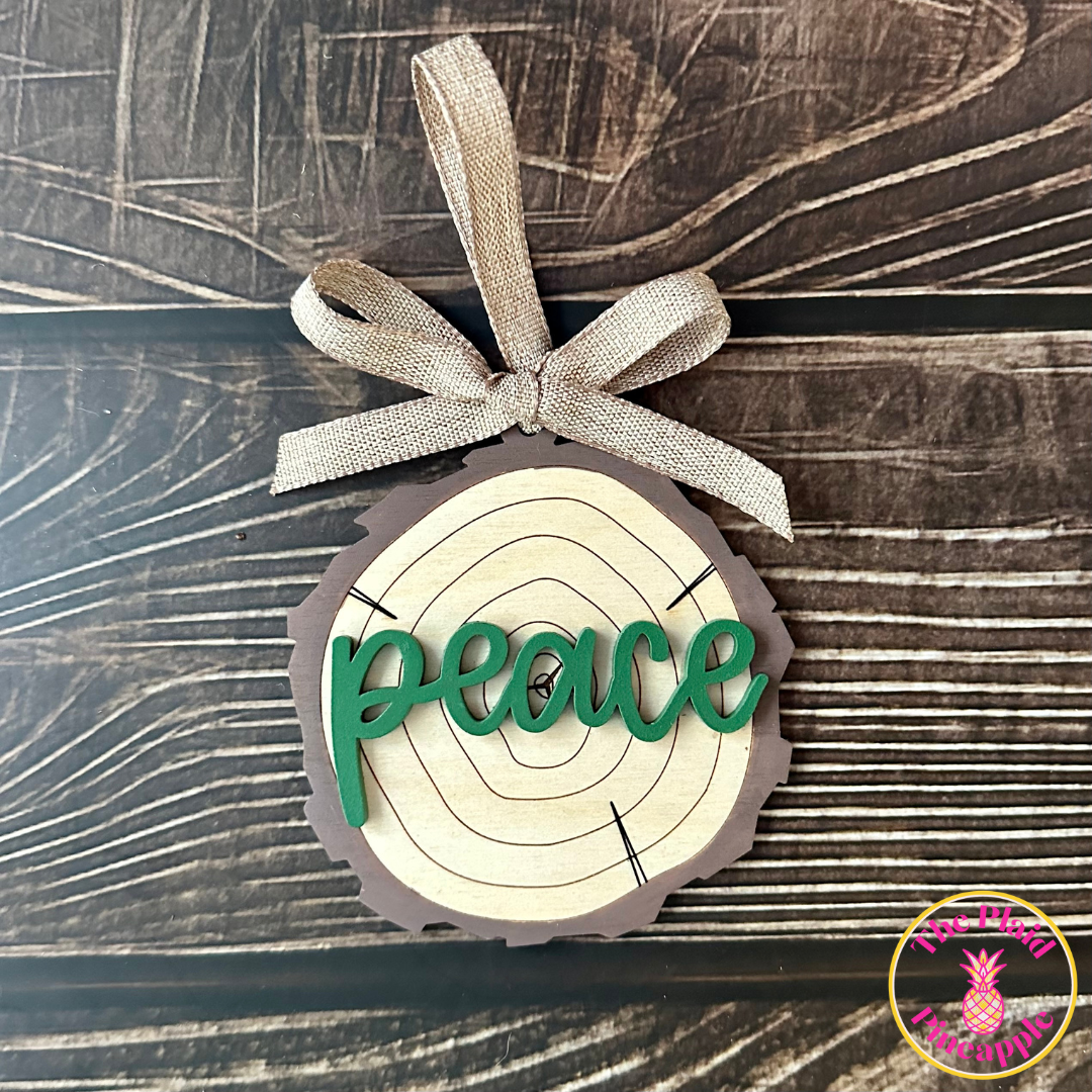Wood Slice Ornament