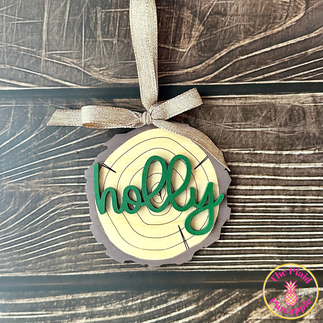 Wood Slice Ornament