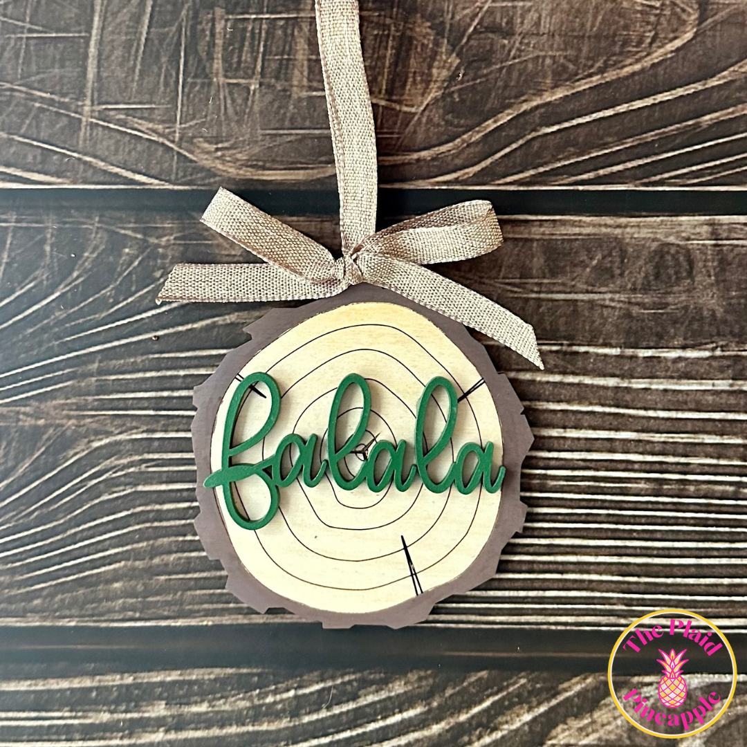 Wood Slice Ornament