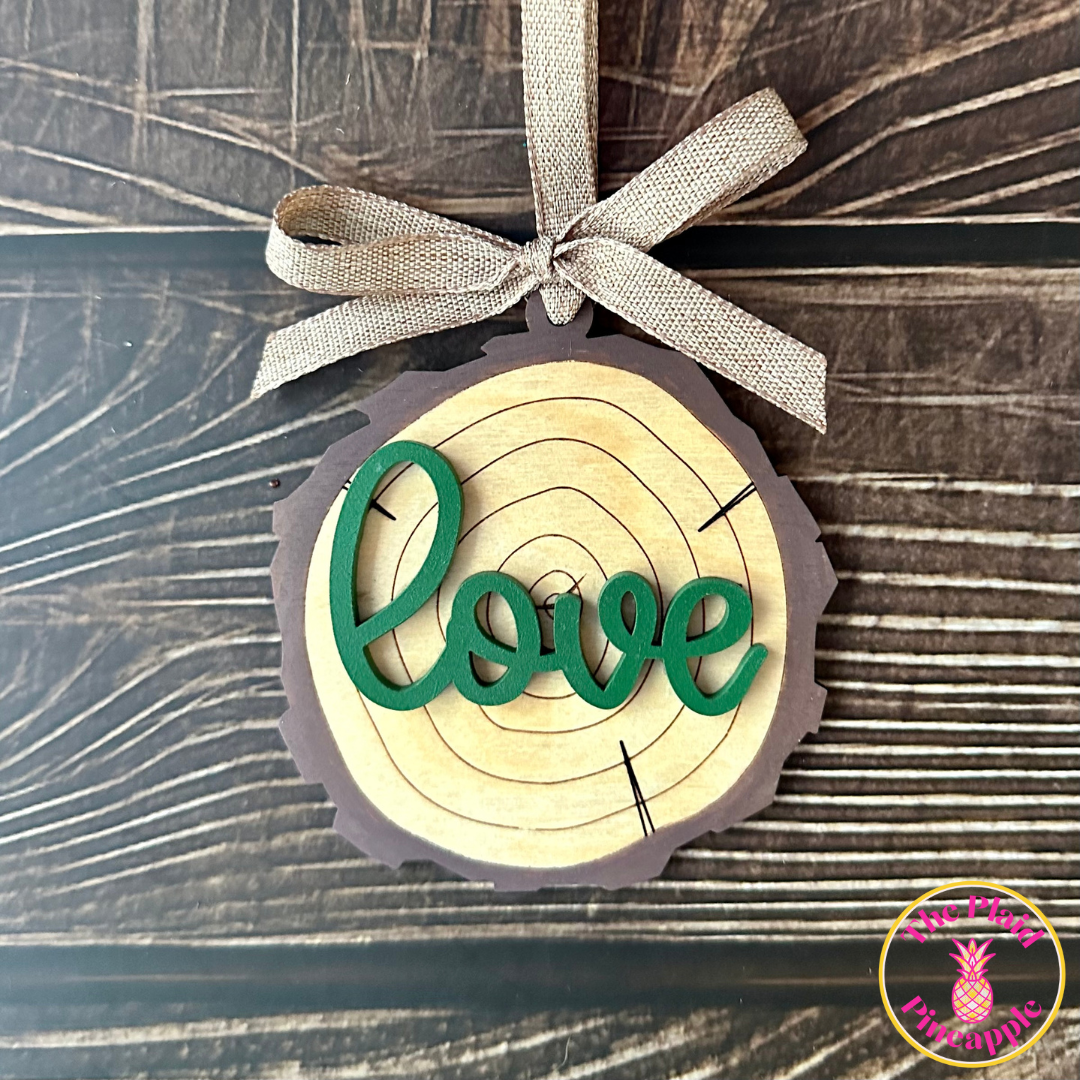 Wood Slice Ornament