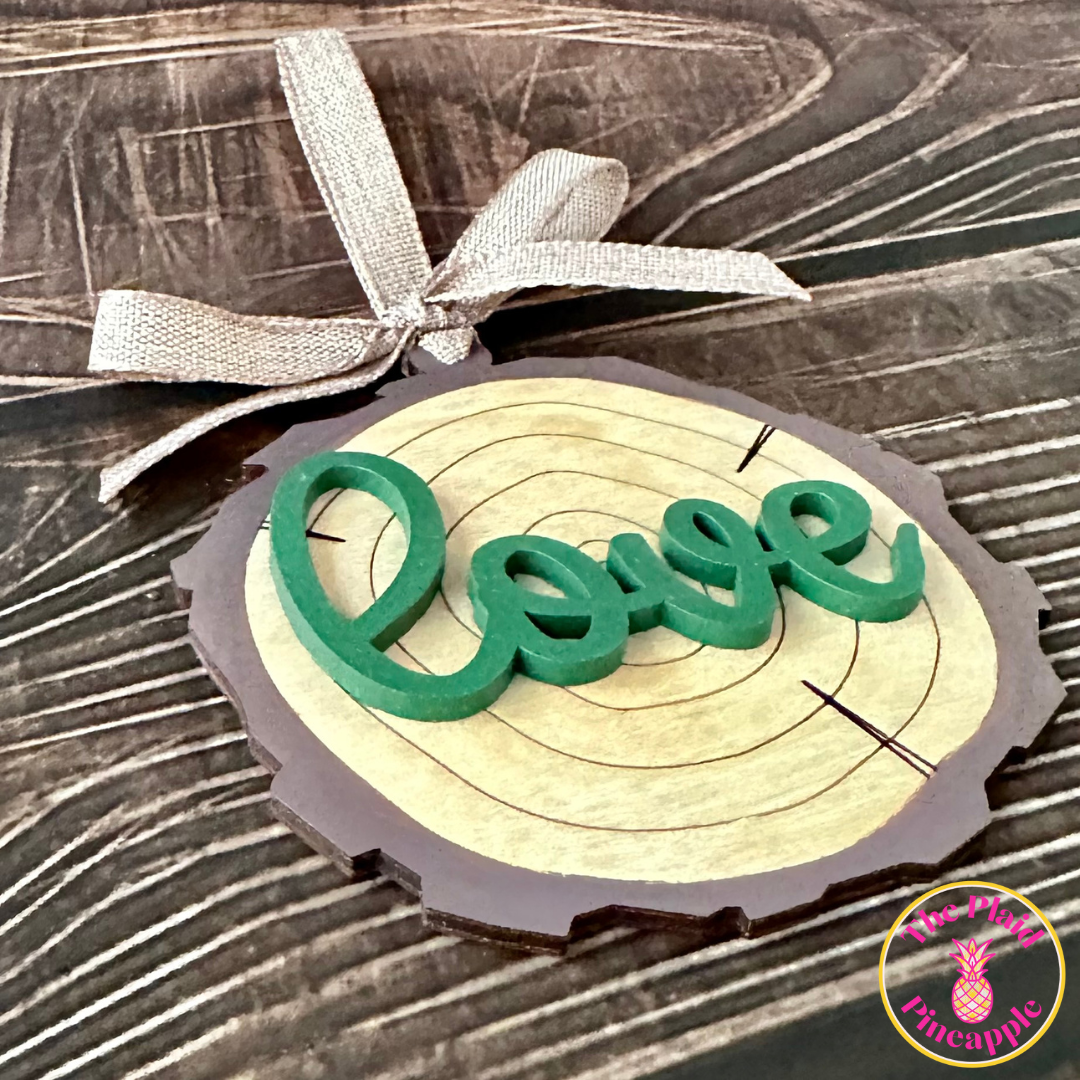 Wood Slice Ornament