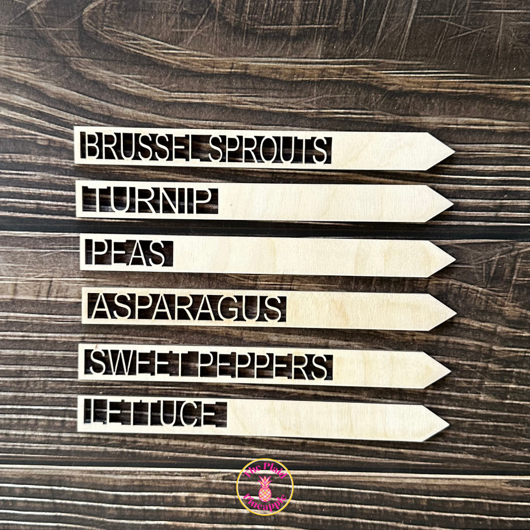 Wooden Garden Markers - 7"