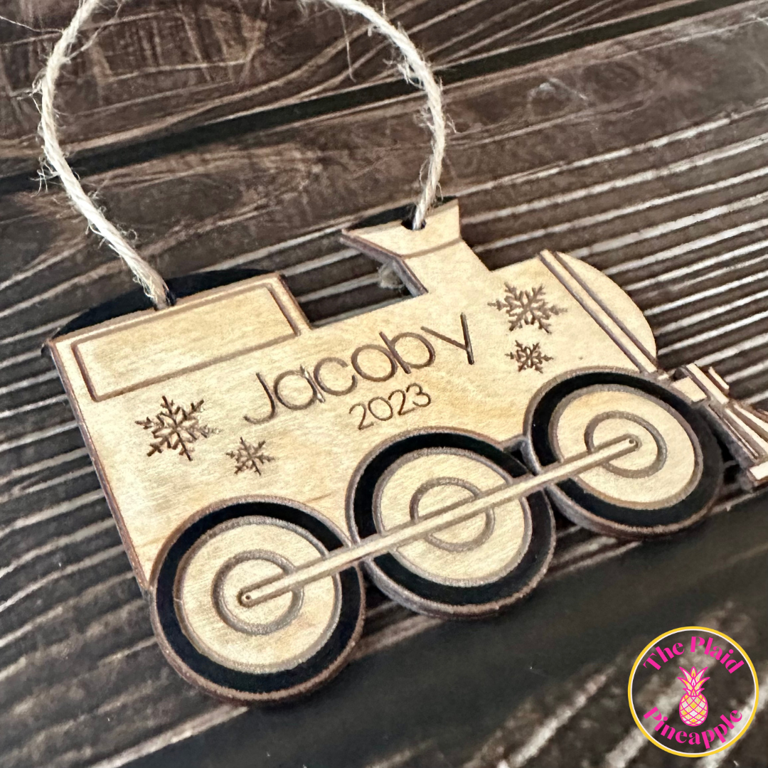 Personalized Train Ornament