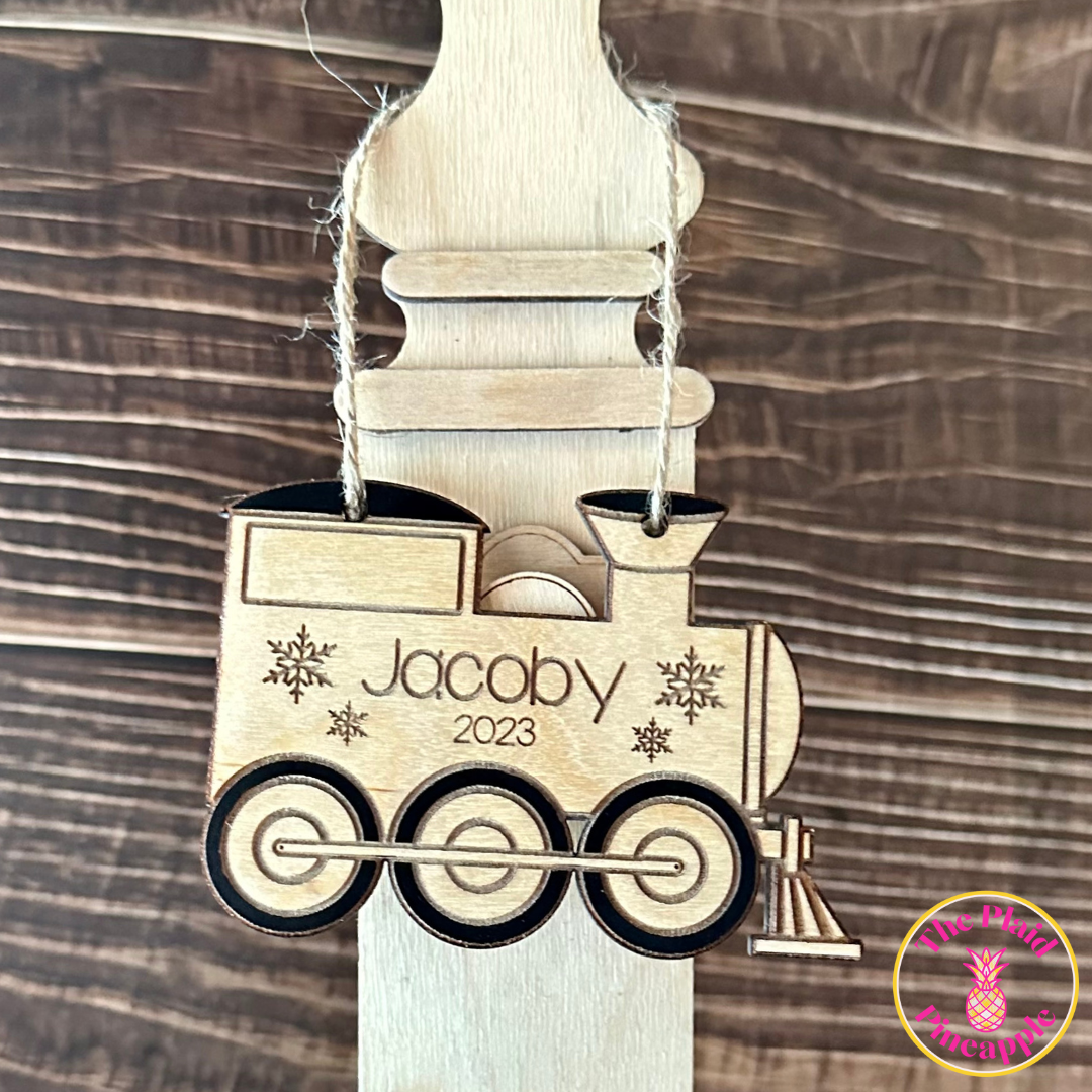 Personalized Train Ornament