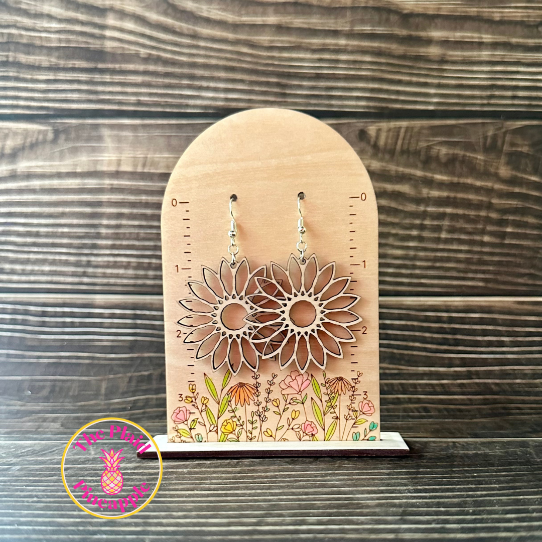 Earrings - Sunflower Cutout
