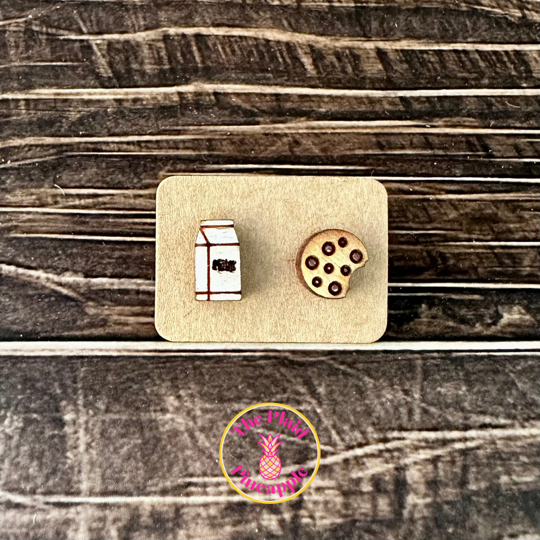 Earrings - Milk & Cookies