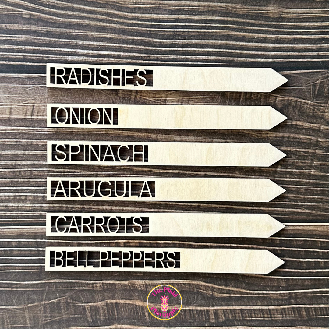 Wooden Garden Markers - 7"