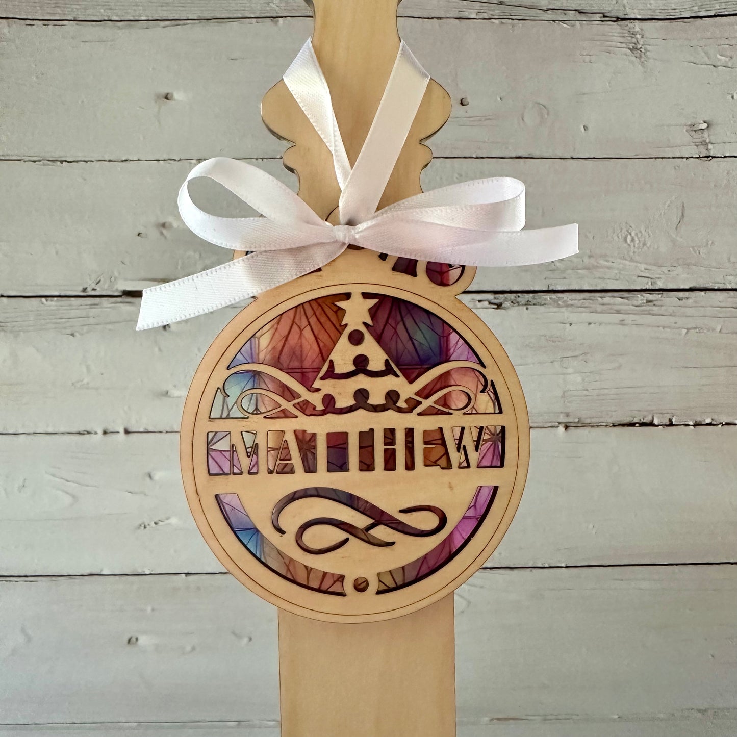 Personalized Wooden Ornament
