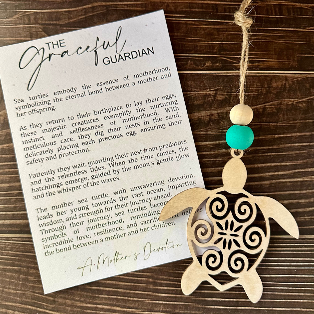 Graceful Guardian Sea Turtle Ornament
