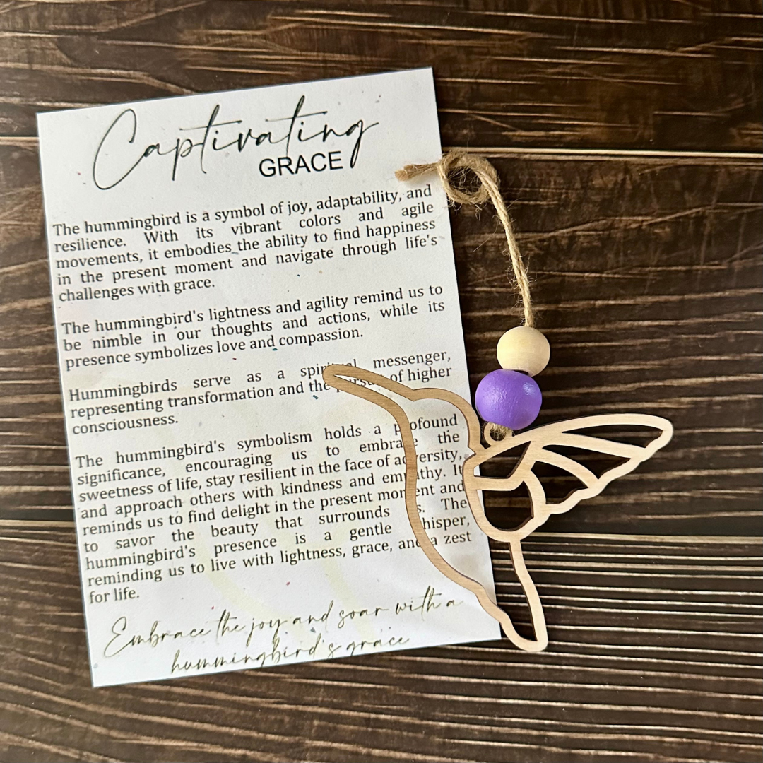 Captivating Grace Hummingbird Ornament