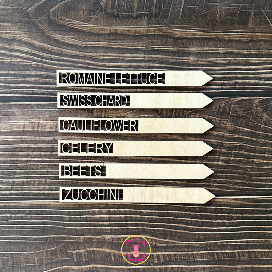 Wooden Garden Markers - 7"