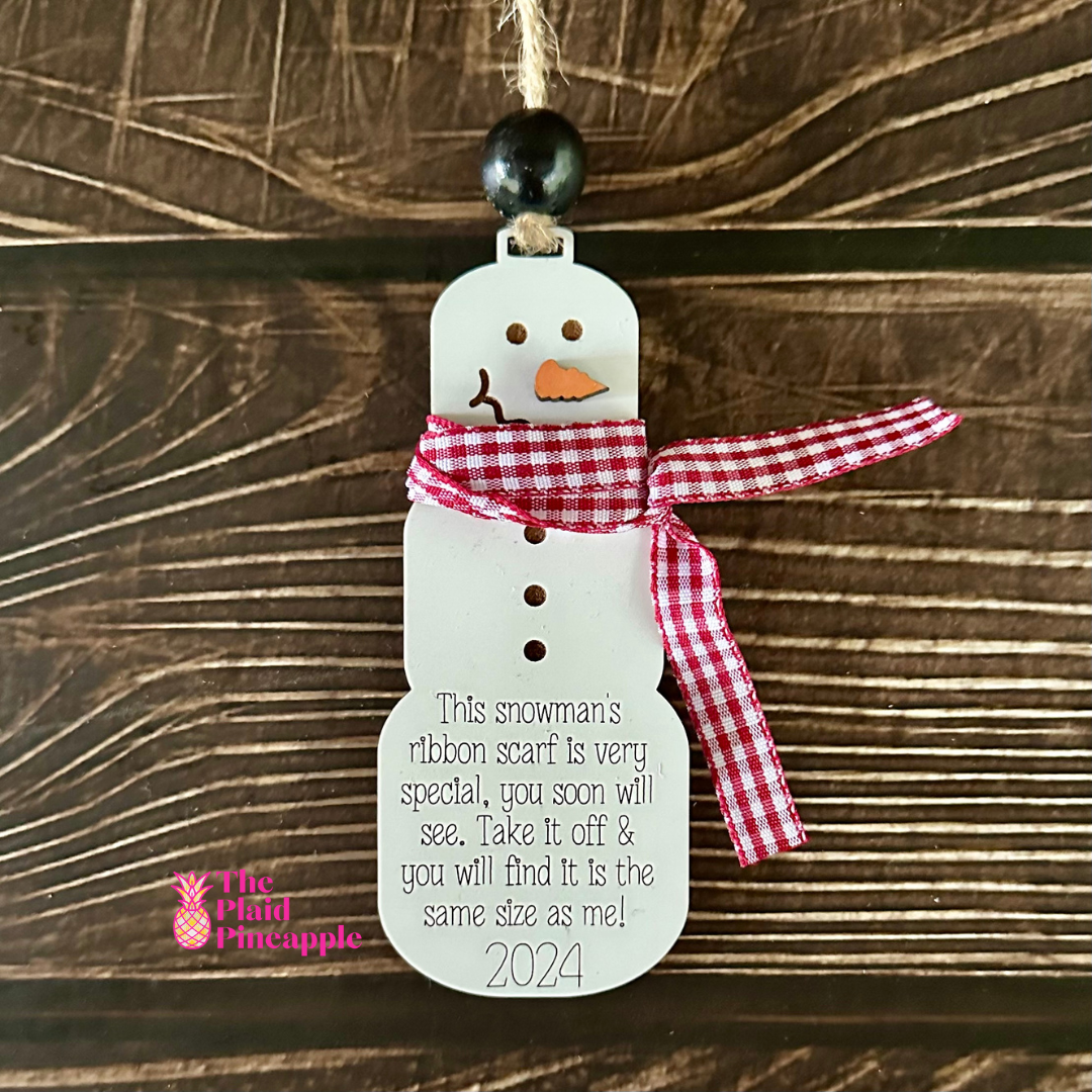 Snowman Measurement Ornament - 2024