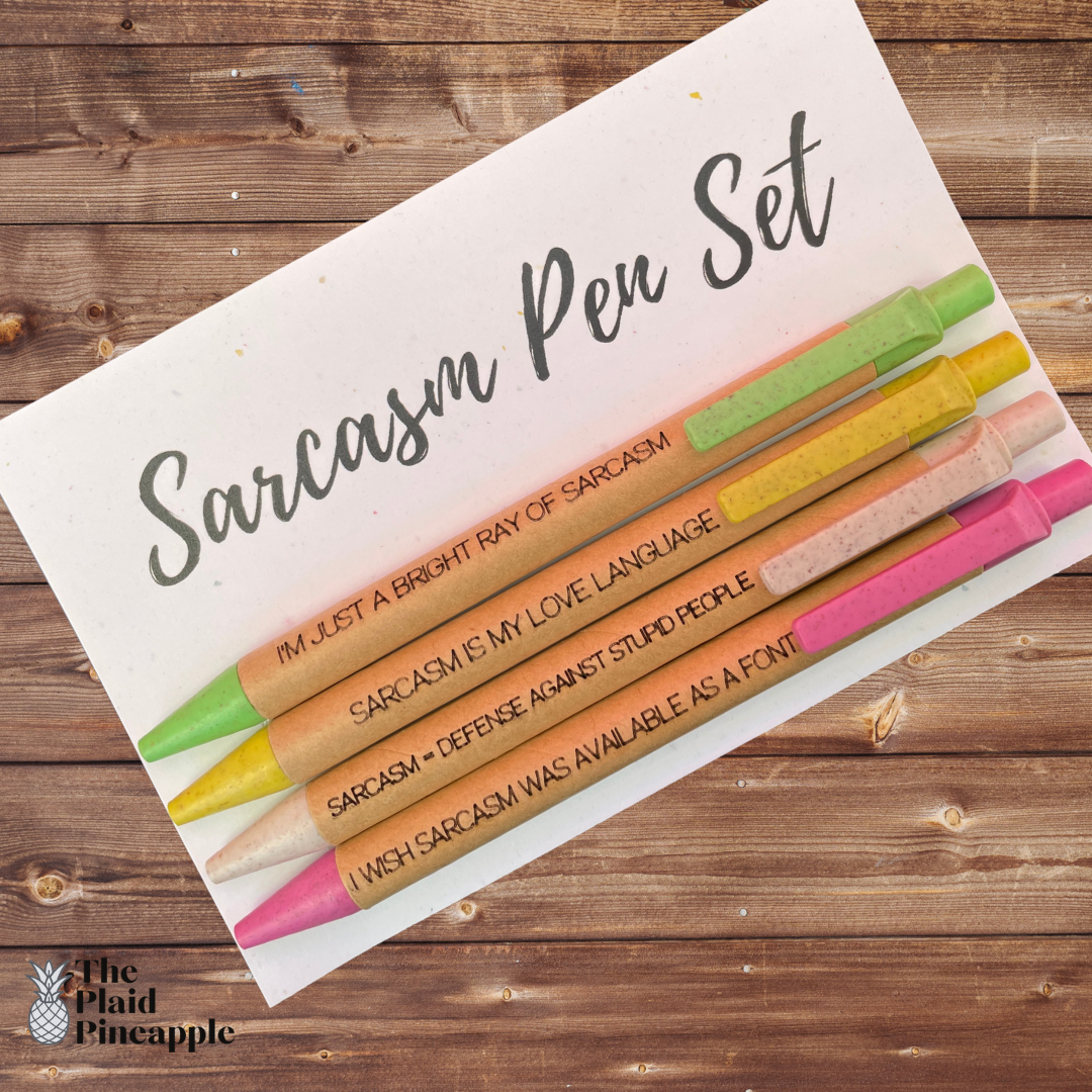 Eco Friendly Pen Set - Sarcasm