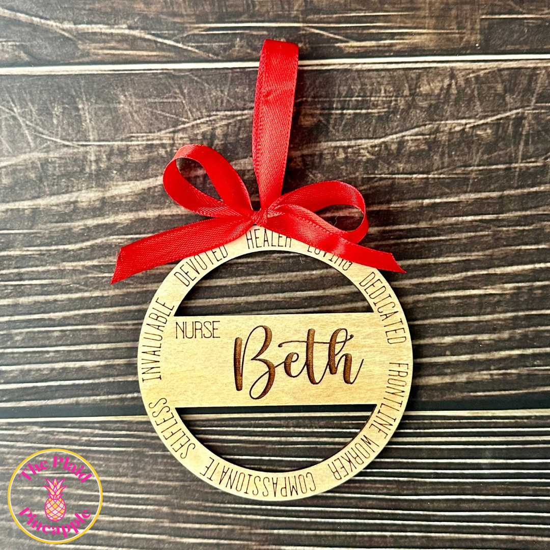 Personalized Nurse Ornament
