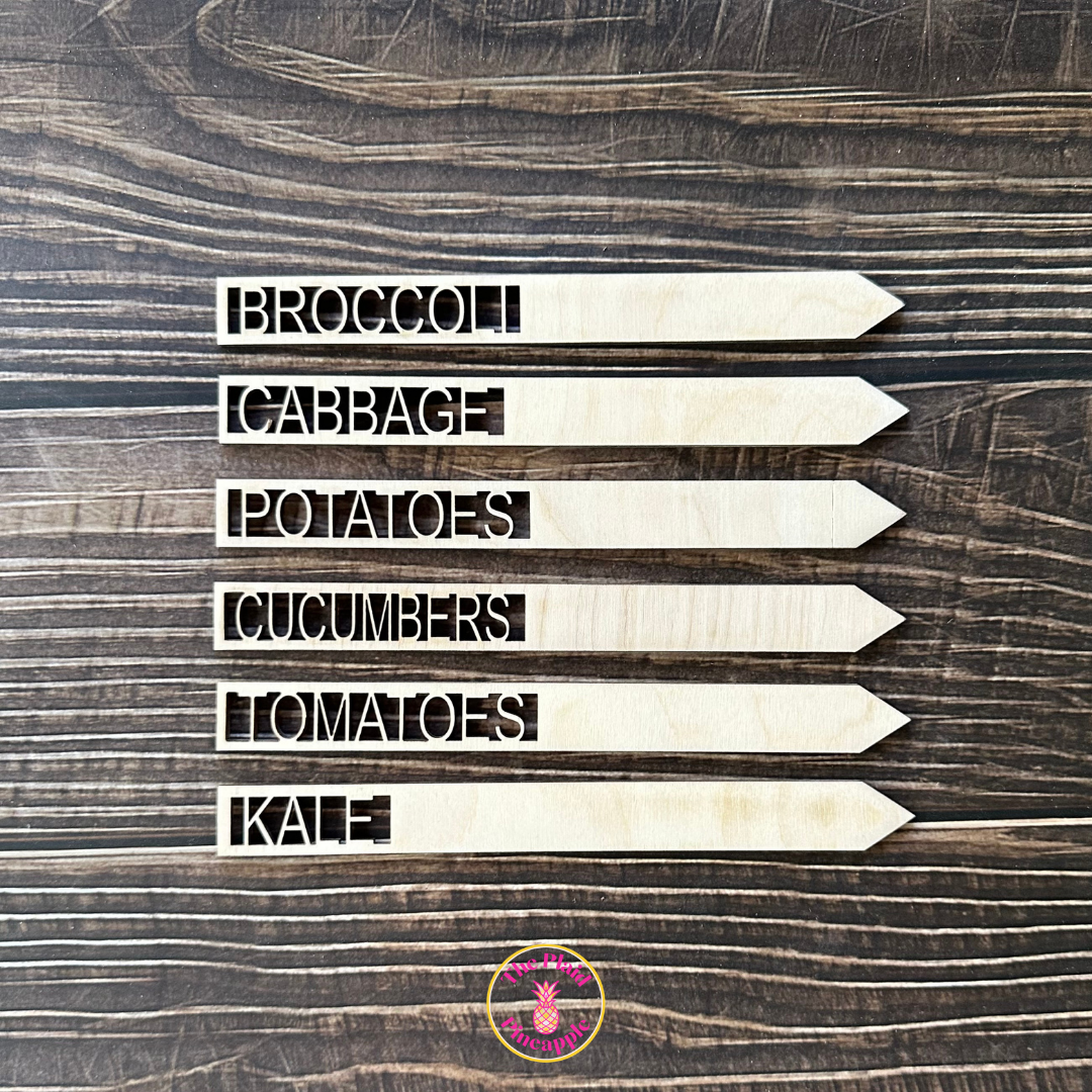 Wooden Garden Markers - 7"