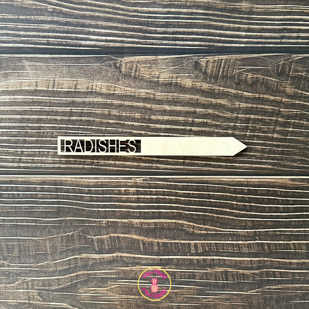 Wooden Garden Markers - 7"