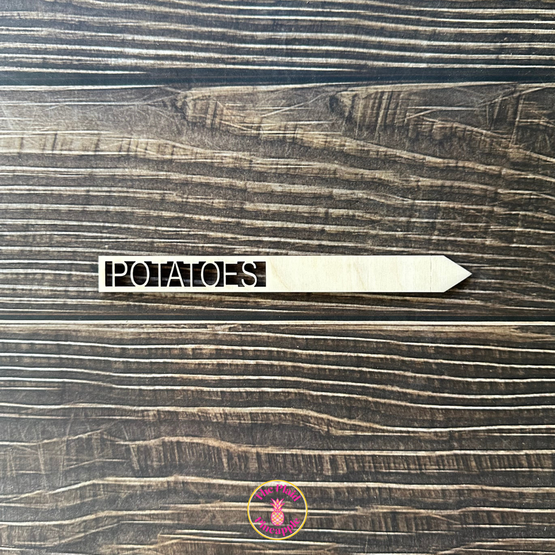 Wooden Garden Markers - 7"