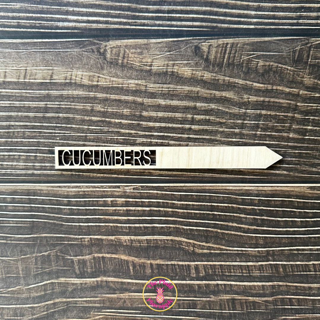 Wooden Garden Markers - 7"