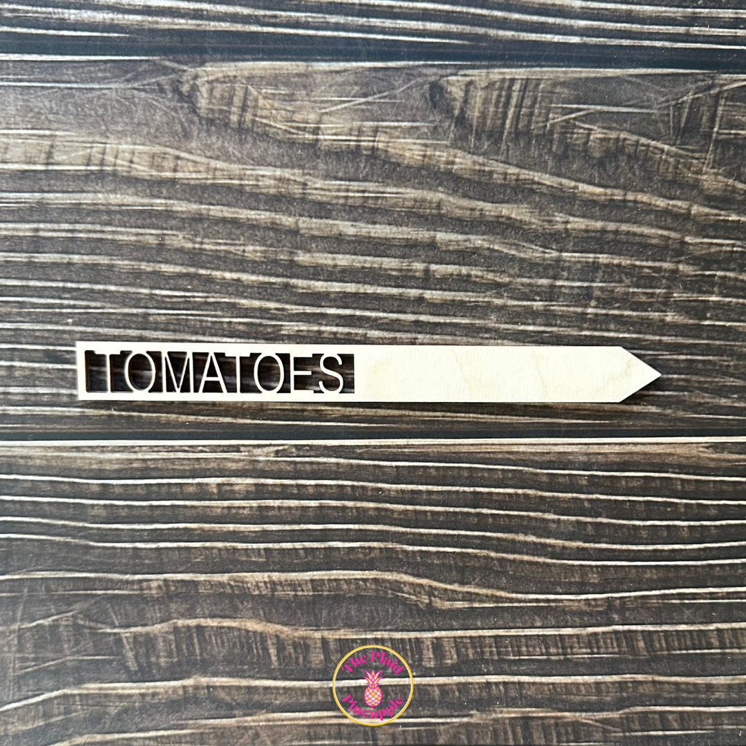 Wooden Garden Markers - 7"