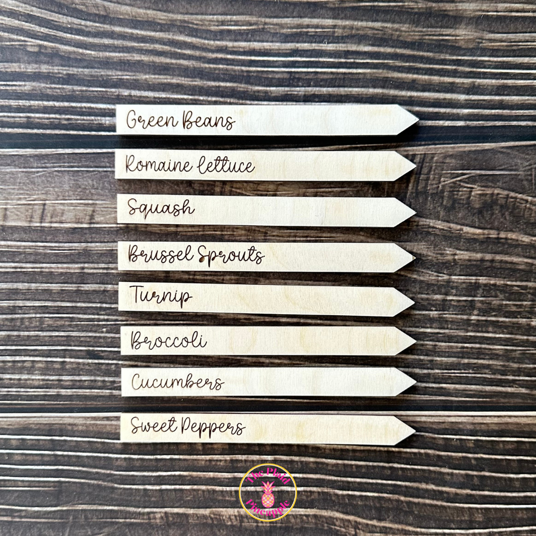 Wooden Garden Markers - 5"