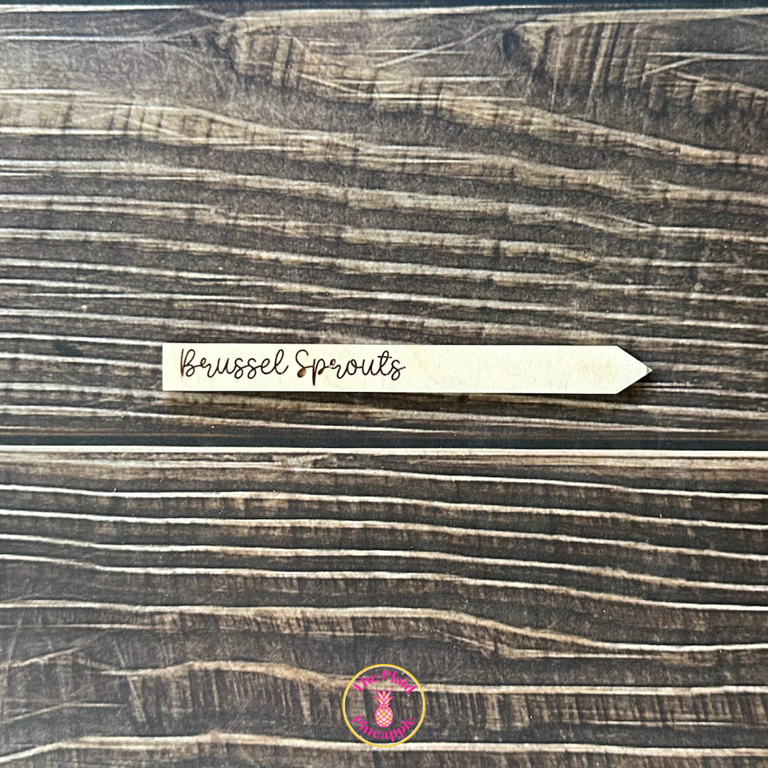 Wooden Garden Markers - 5"