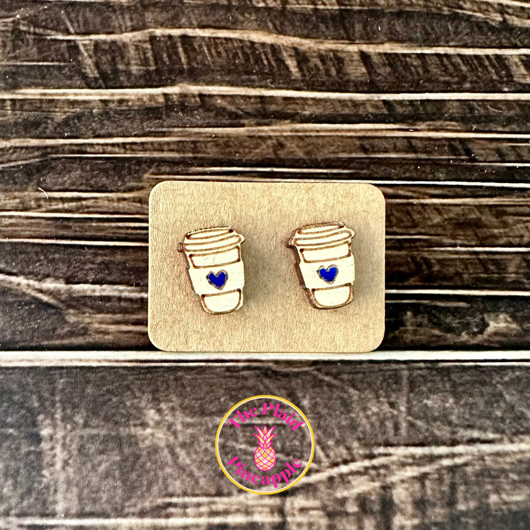 Earrings - Coffee Cups