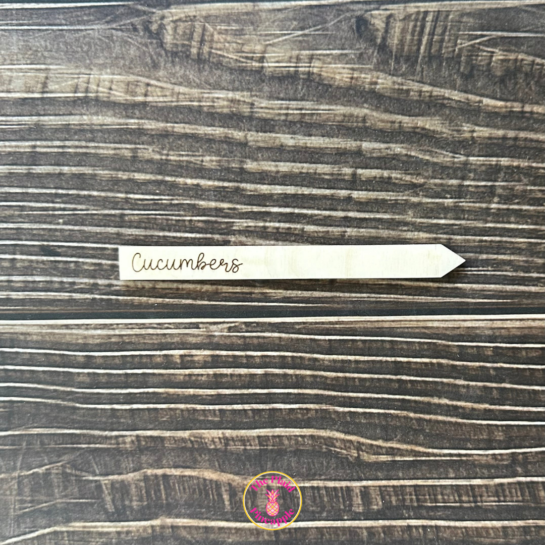Wooden Garden Markers - 5"
