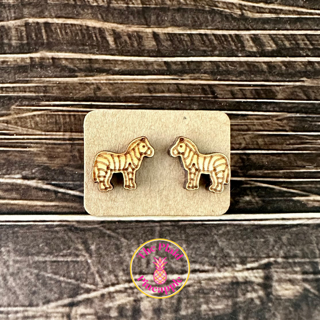 Earrings - Zebras
