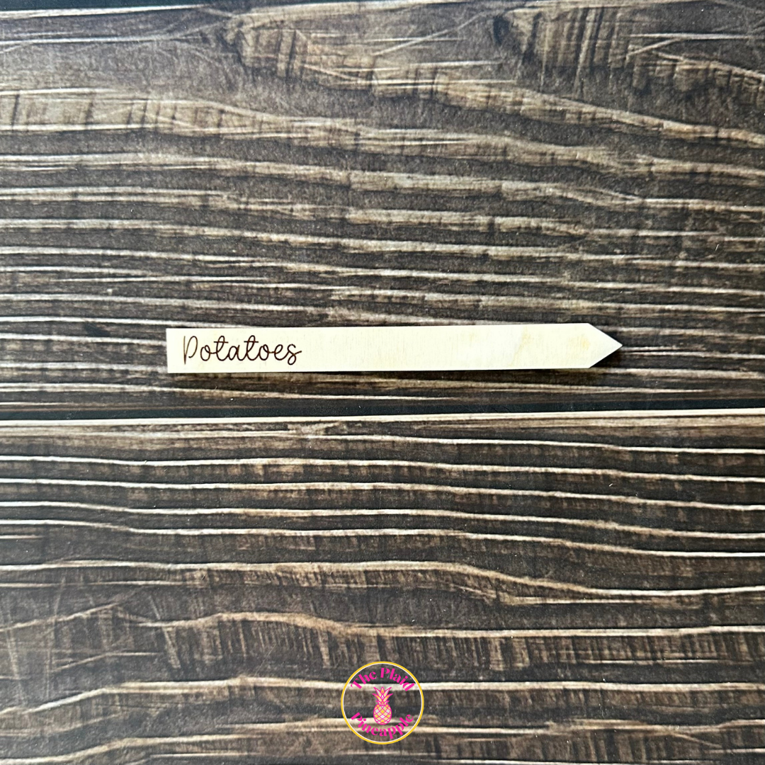 Wooden Garden Markers - 5"