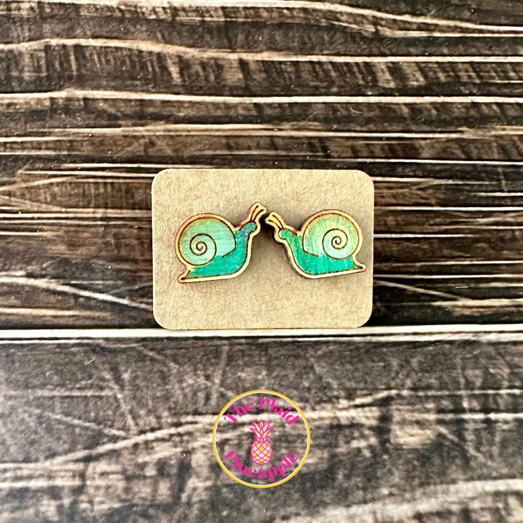 Earrings - Snail