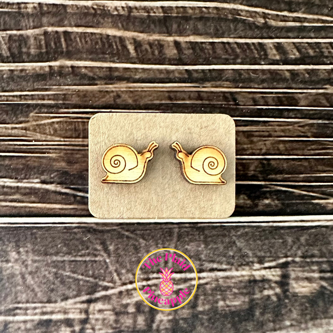 Earrings - Snail