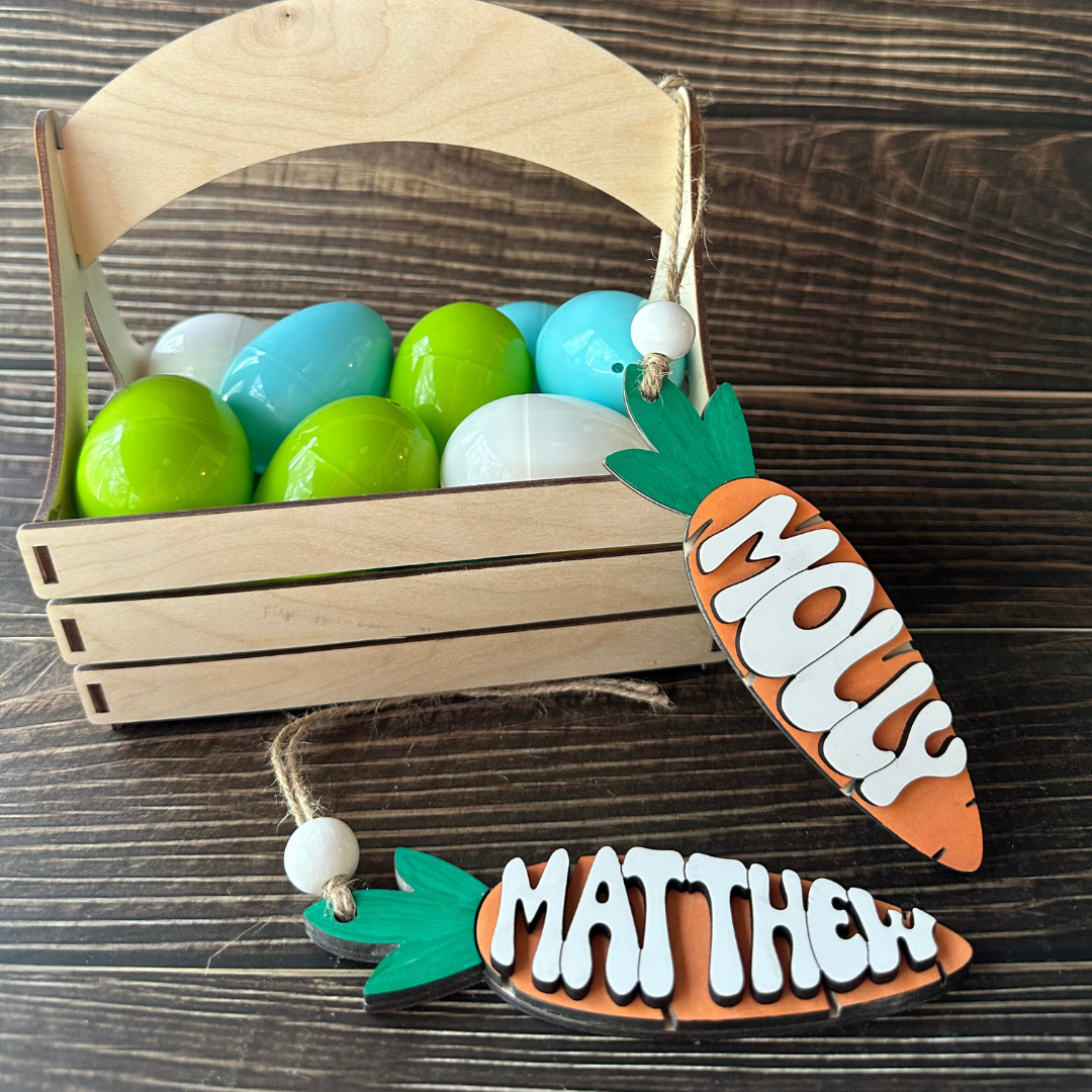 Easter Basket Tags - Carrot