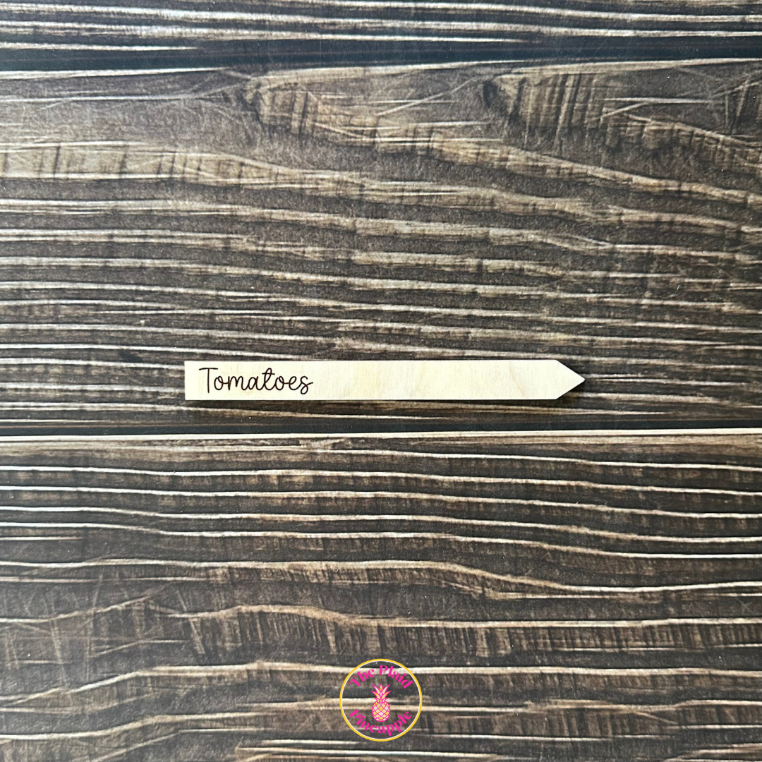 Wooden Garden Markers - 5"