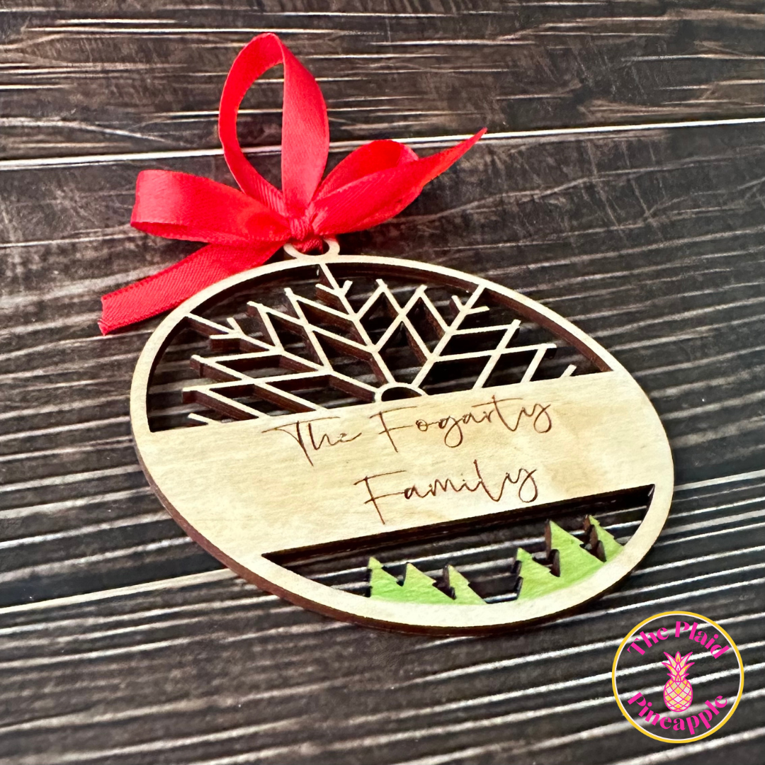 Personalized Snowflake Ornament