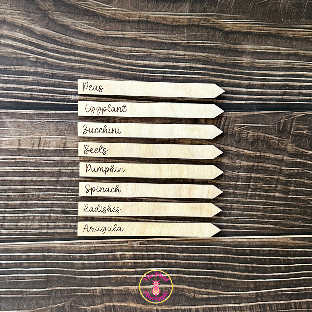Wooden Garden Markers - 5"