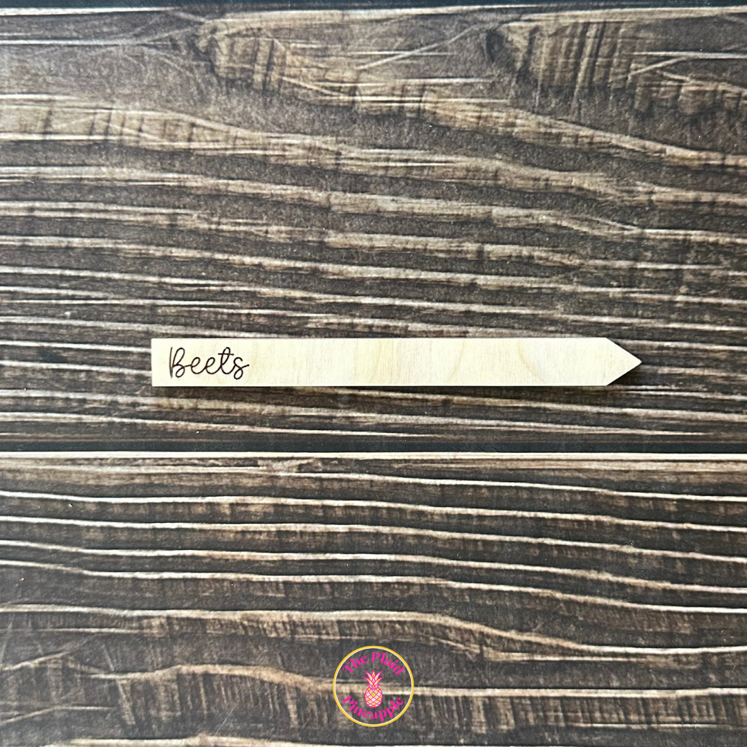 Wooden Garden Markers - 5"