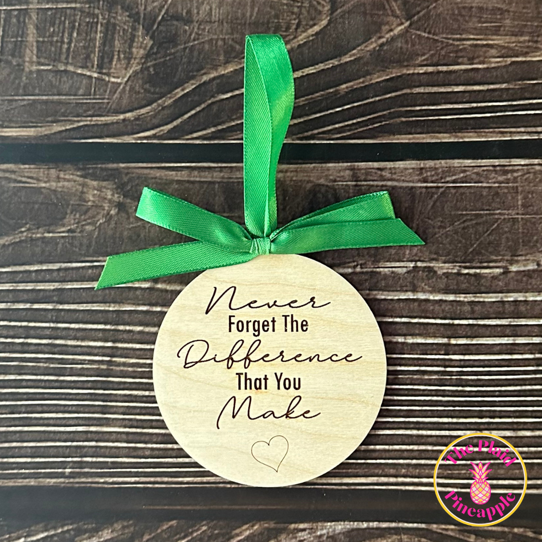 The Difference You Make Ornament