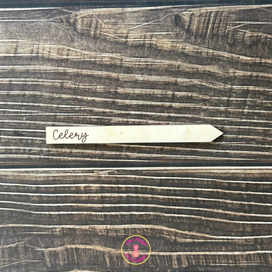 Wooden Garden Markers - 5"