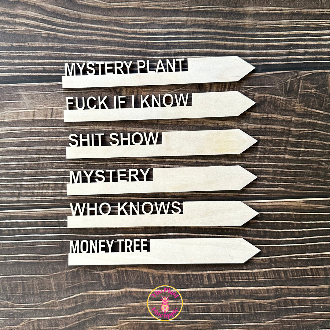 Wooden Garden Markers - Snarky