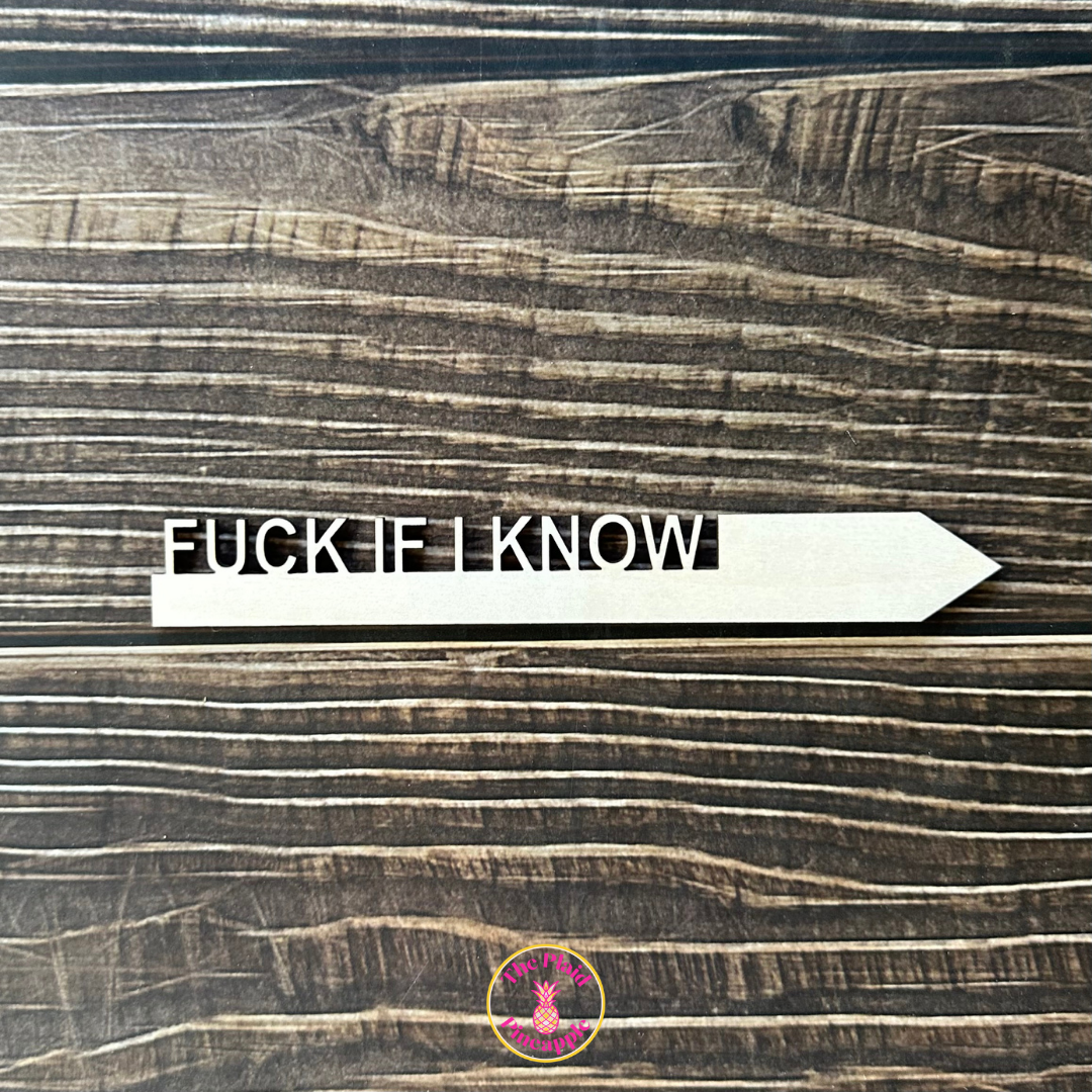 Wooden Garden Markers - Snarky