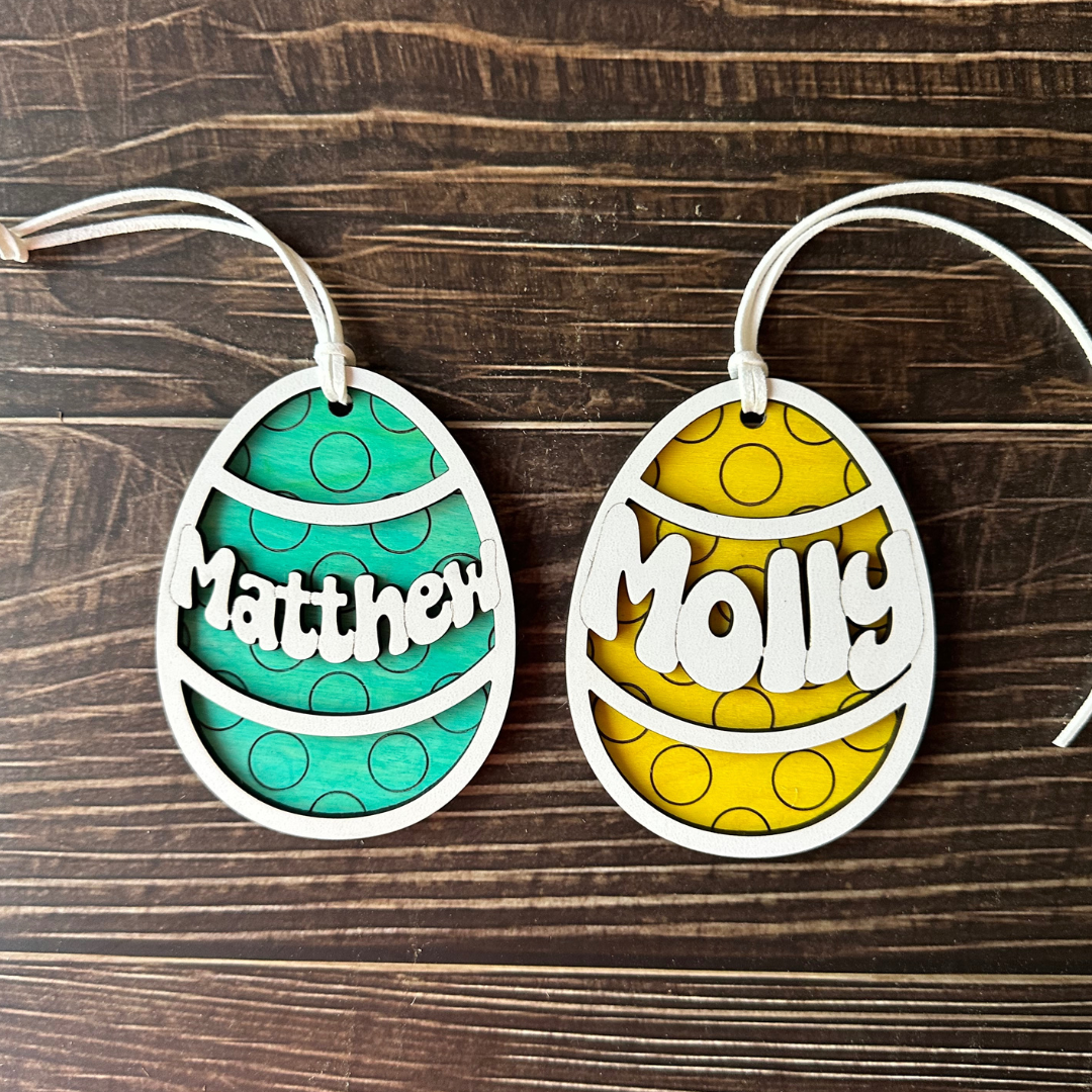 Easter Basket Tags - Egg
