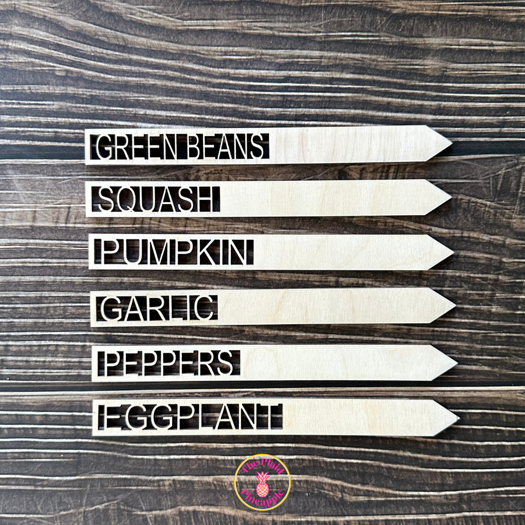Wooden Garden Markers - 7"